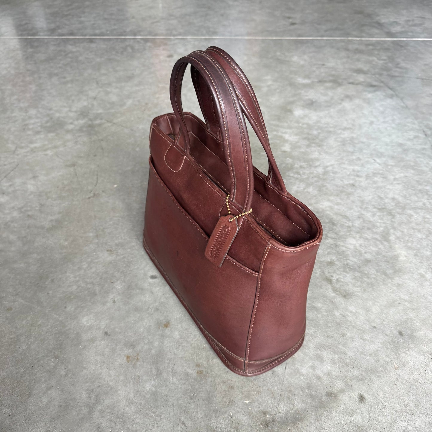 Vintage Coach Bleecker Tote Mahogany