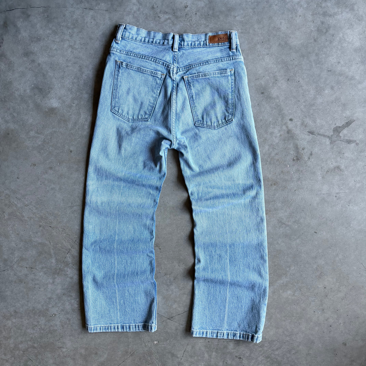 Polo Ralph Lauren Light Blue Cropped Flare Jeans