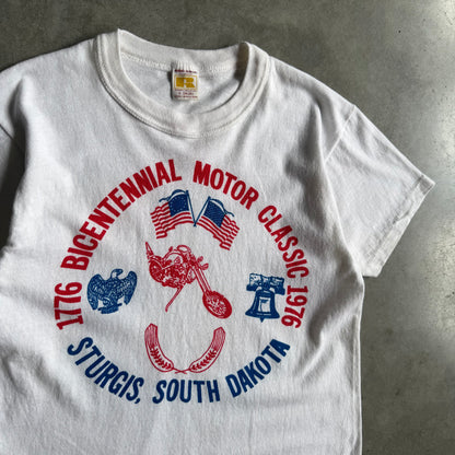 1976 Bicentennial Motor Classic Sturgis South Dakota Motorcycle Tee