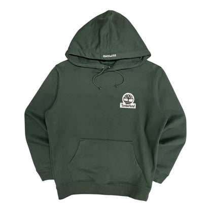 Supreme x Timberland Green Leather Patch Hoodie