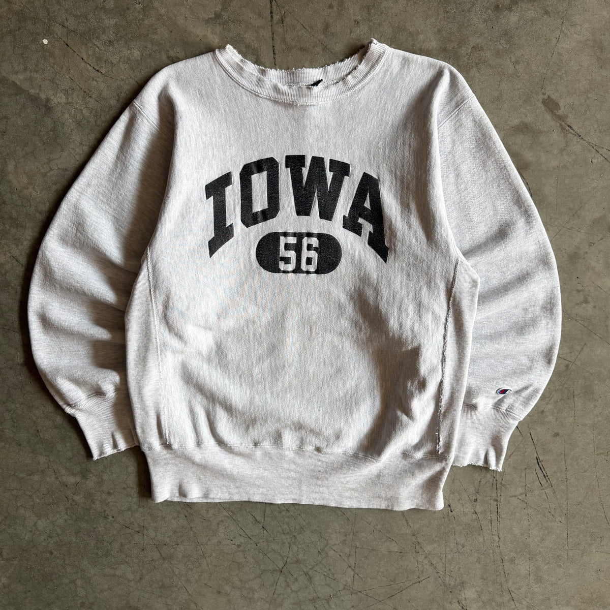 Vintage Champion Reverse Weave Iowa #56 Spell-Out Sweatshirt