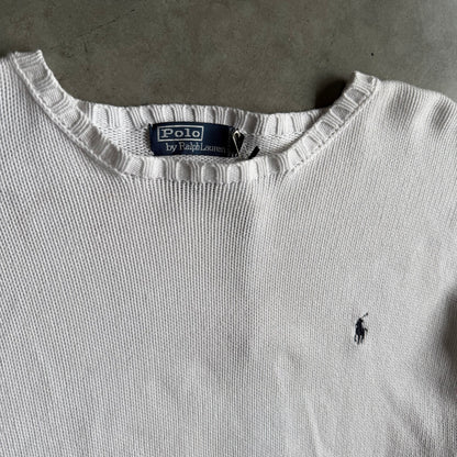 Polo Ralph Lauren White Knit Sweater