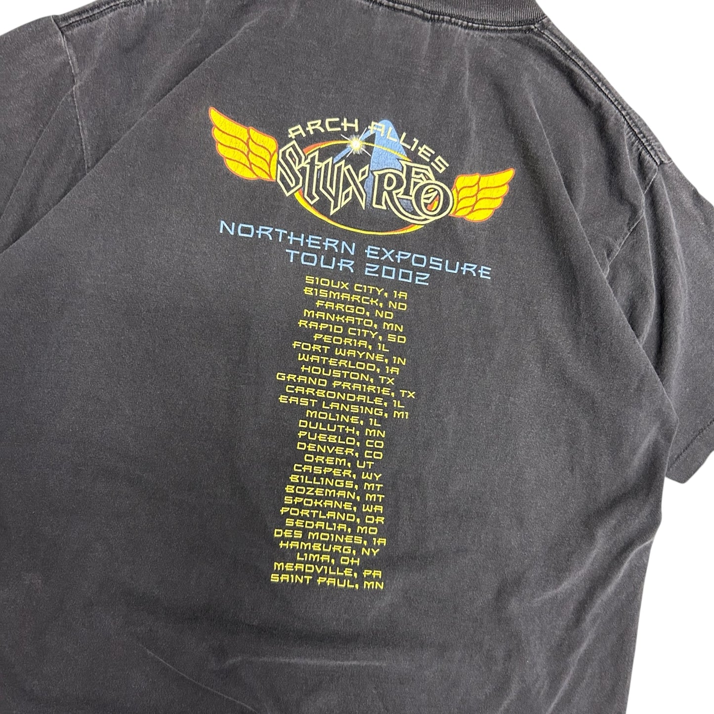 Styx Reo Speedwagon Northern Exposure Tour Tee
