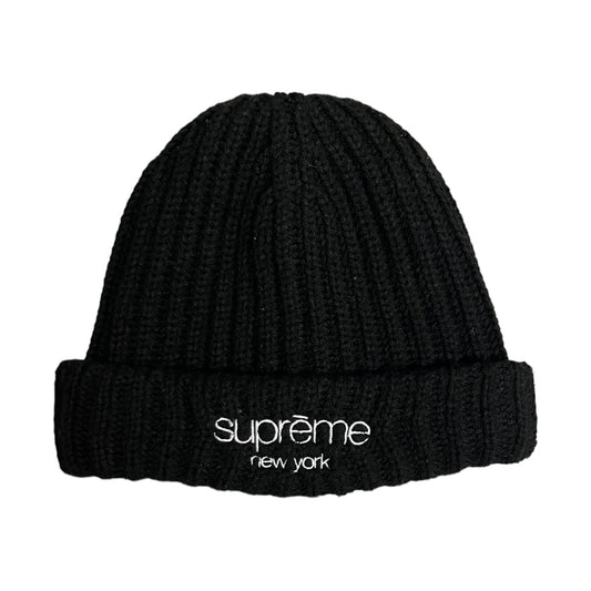 Supreme New York Classic Logo Knit Beanie