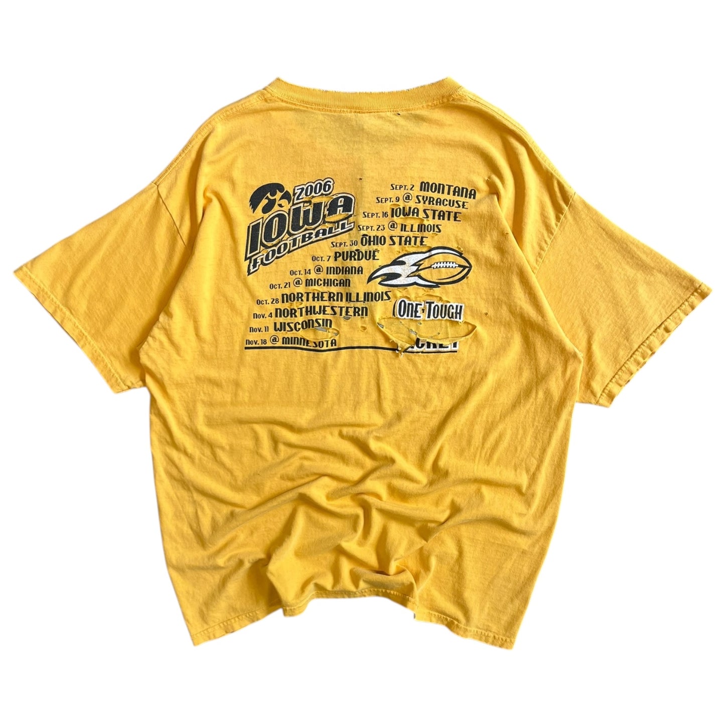 Y2K ‘06 Thrashed Iowa Football One Touch Ticket Tee