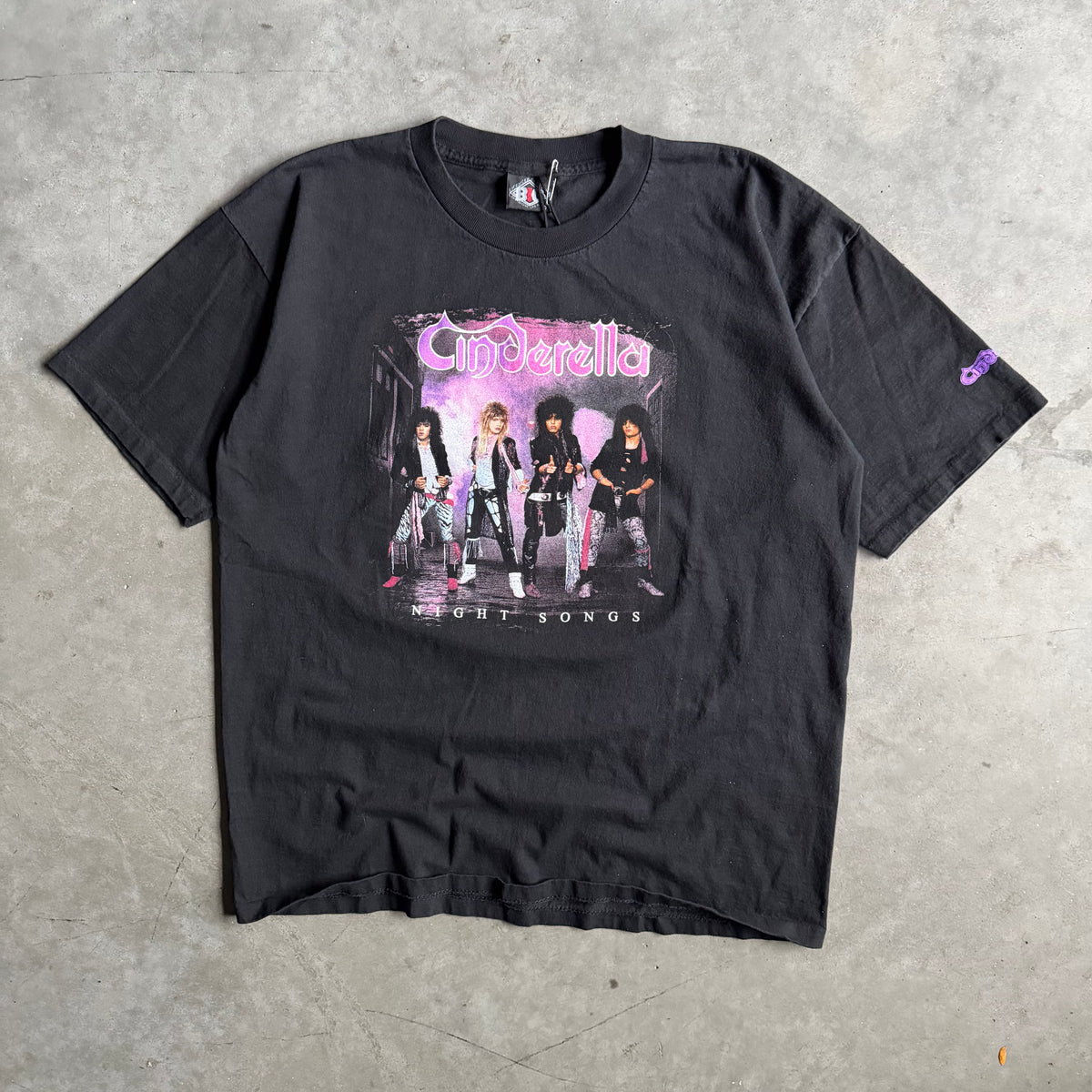 Vintage Cinderella ‘Night Songs’ I Need A Shot Of Gasoline T Shirt