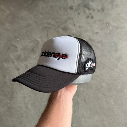 Goldeneye Spell-Out Logo Side Patch Trucker Hat