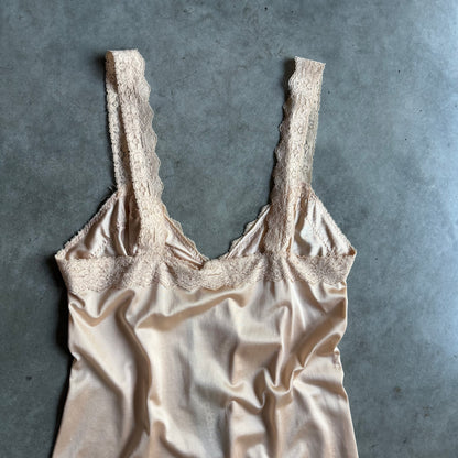 Vintage Boho Lace Tank Beige