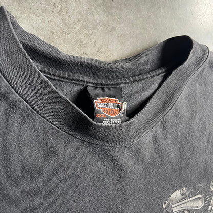 Vintage Worth Harley Davidson Faded Flaming V-Twin Tee