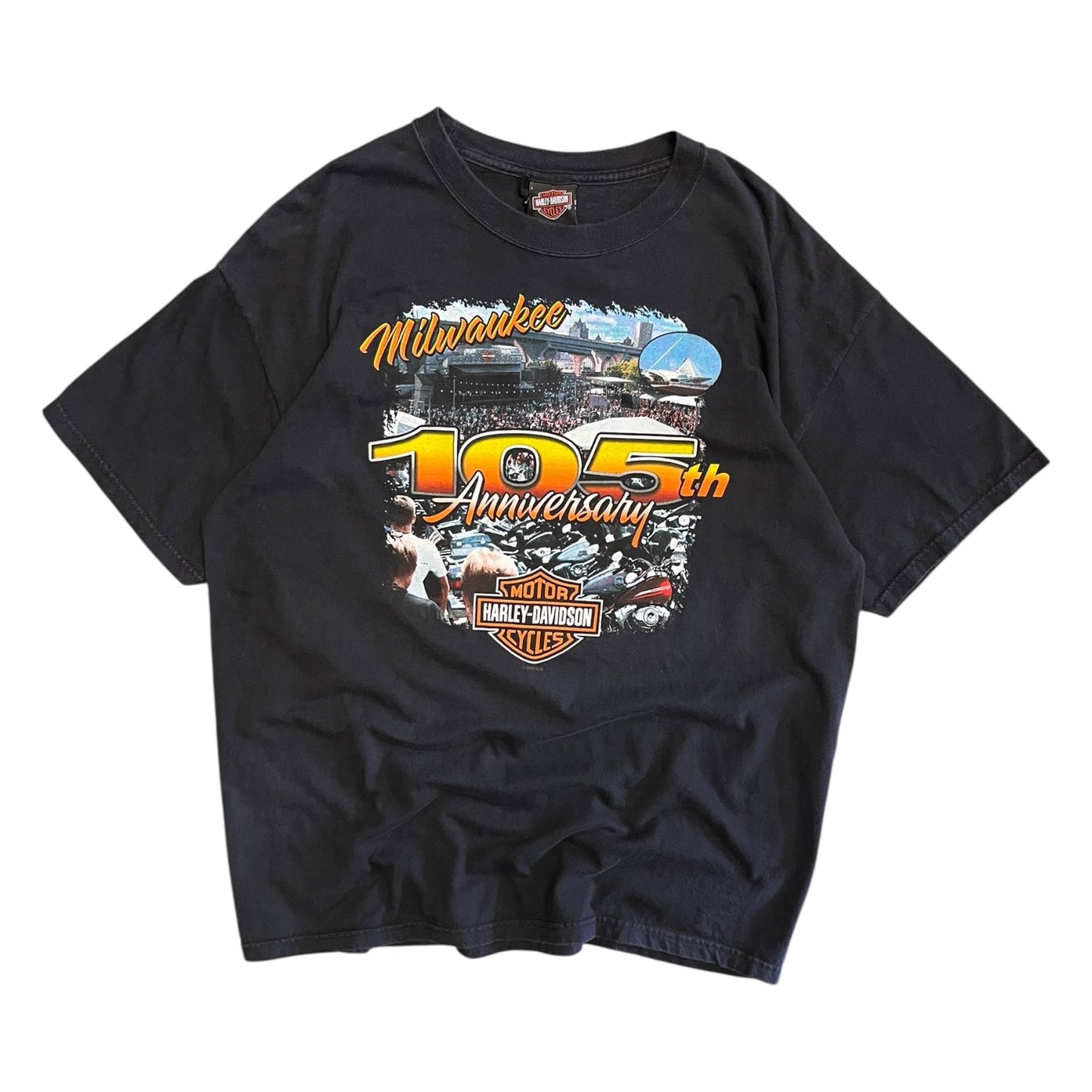 Y2K Harley Davidson Milwaukee 105 Anniversary Tee
