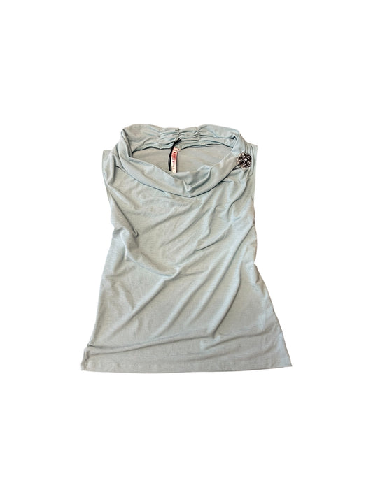 Women’s Y2K Heart Soul Baby Blue Tank