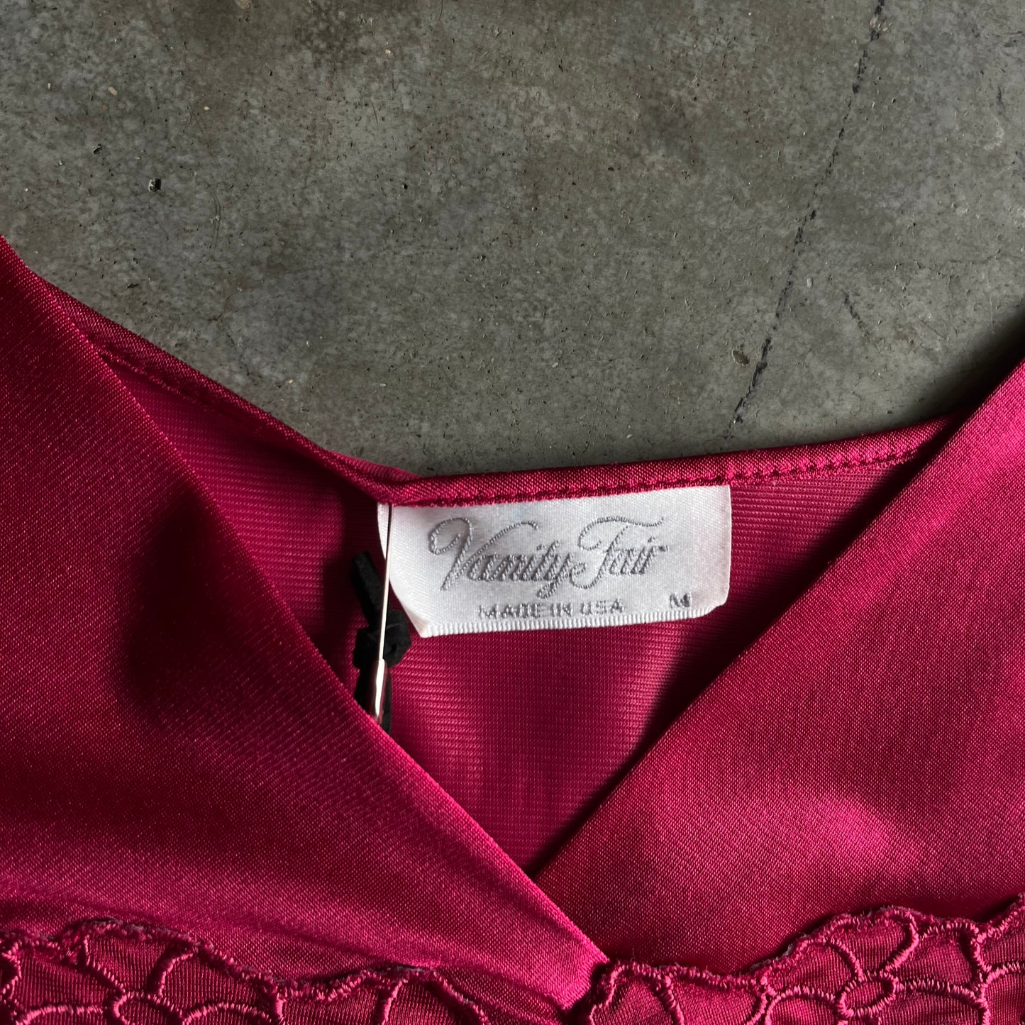 Women’s Vintage Vanity Fair Maroon Slip