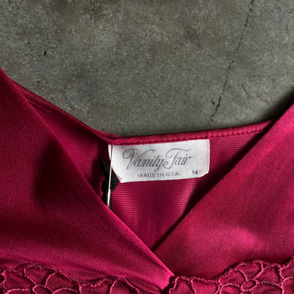 Women’s Vintage Vanity Fair Maroon Slip