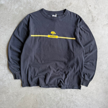 Vintage Iowa Hawkeyes Chest Stripe Longsleeve