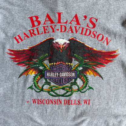 Y2K Harley Davidson US Flag Star Tee