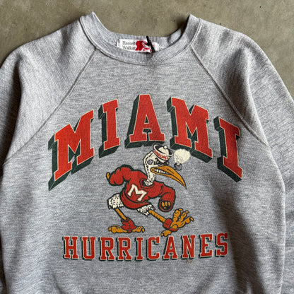 Vintage Miami Hurricanes Raglan Sweatshirt