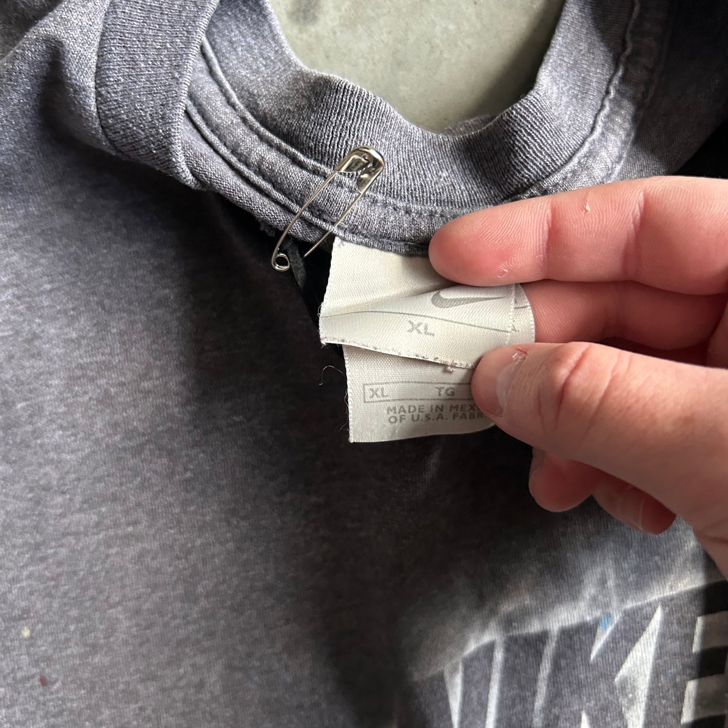 Y2K Nike ‘Go Like Hell’ Paint Splattered Tee