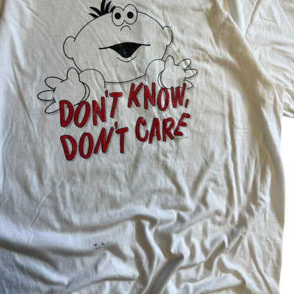 Vintage 1996 “Don’t Know, Don’t Care” Illustration Tee