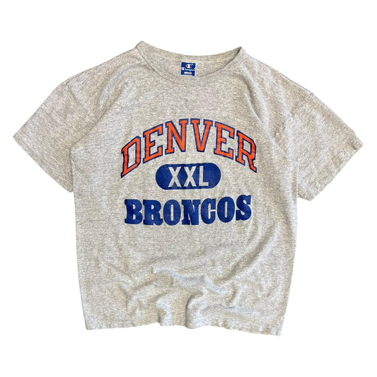 Vintage Champion Denver Broncos Grey Tee