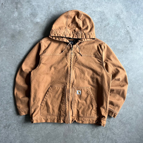 Carhartt Fleece Lined Brown Work Jacket