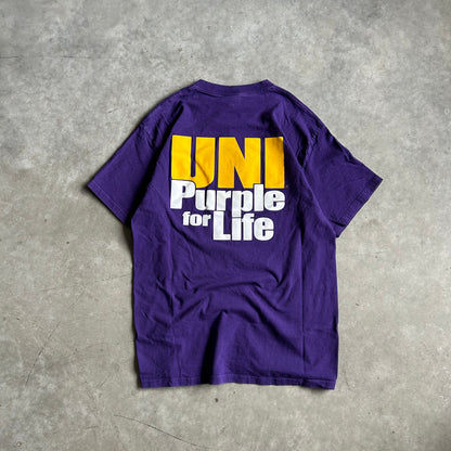 Y2K UNI “Purple For Life” Spell-Out Tee