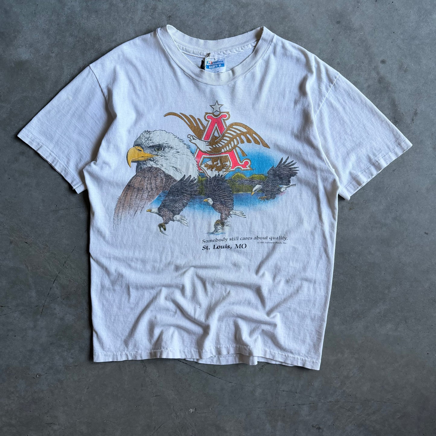 Vintage Anheuser-Busch Soaring Eagle White Tee