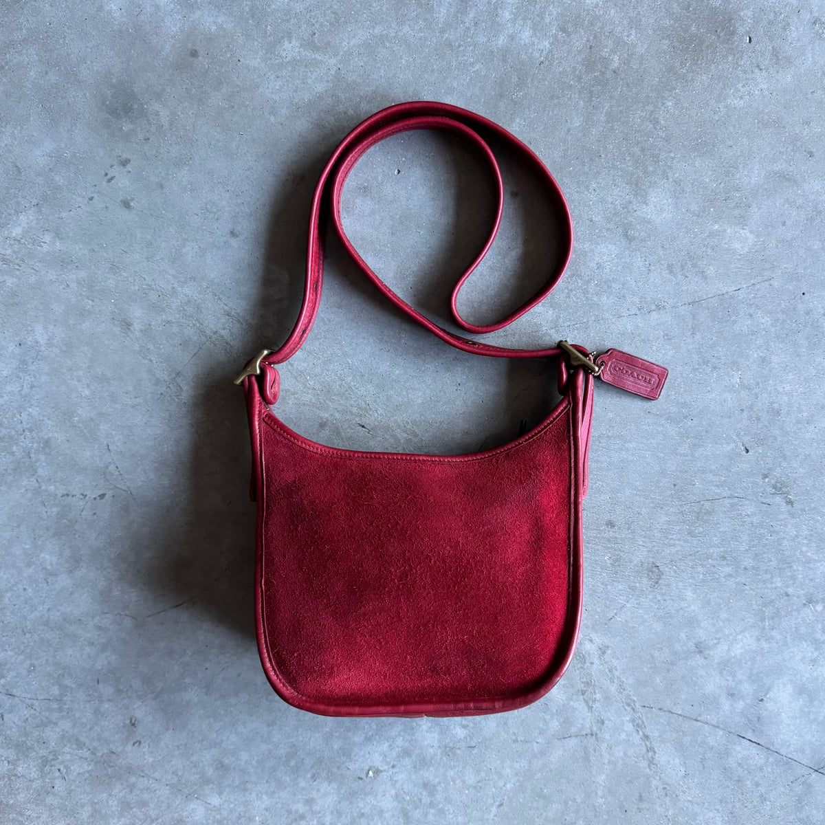 Rare 2006 Coach Red Janice Rough Out