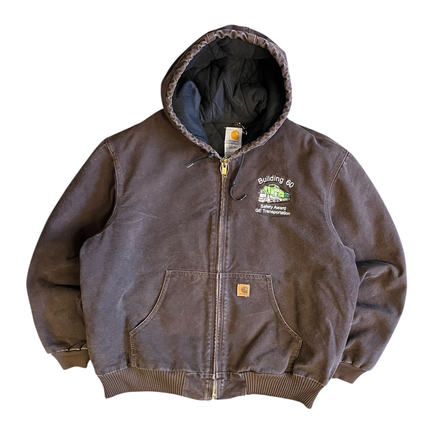 Carhartt ‘J130 DKB’ Dark Brown Embroidered Active Jacket