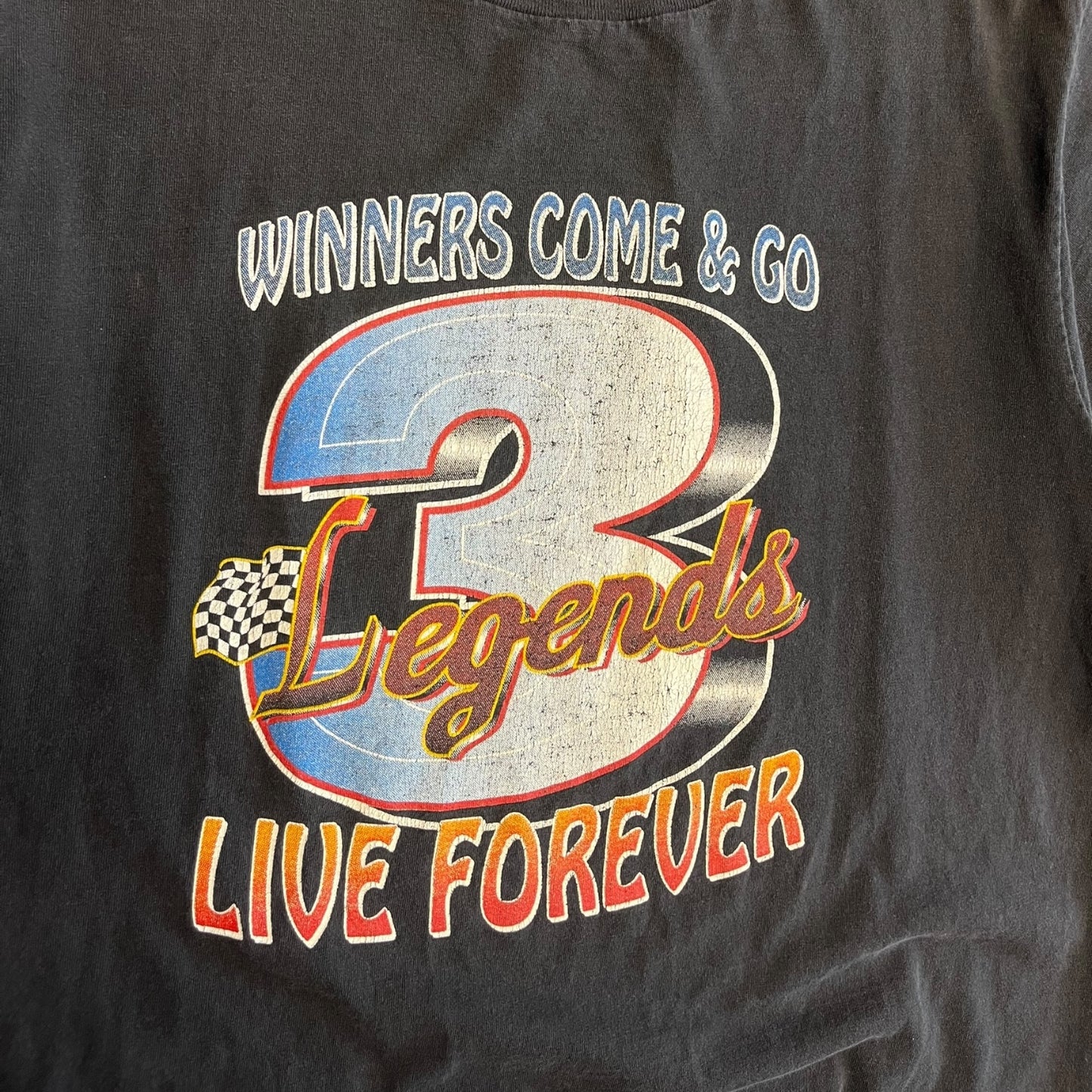 Vintage Dale Earnhardt ‘Legends Live Forever’ Black Tee