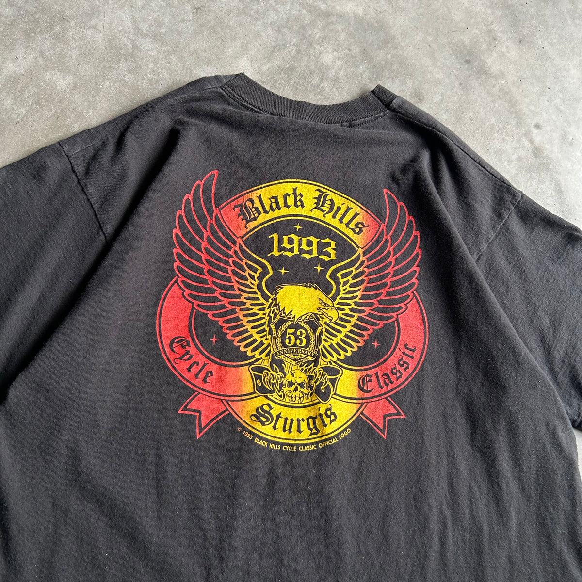 Vintage Sturgis ‘93 Biker Gang Lightning T Shirt