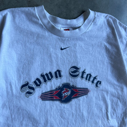 Y2K Nike Iowa State Centered Logo & Spell Out Tee