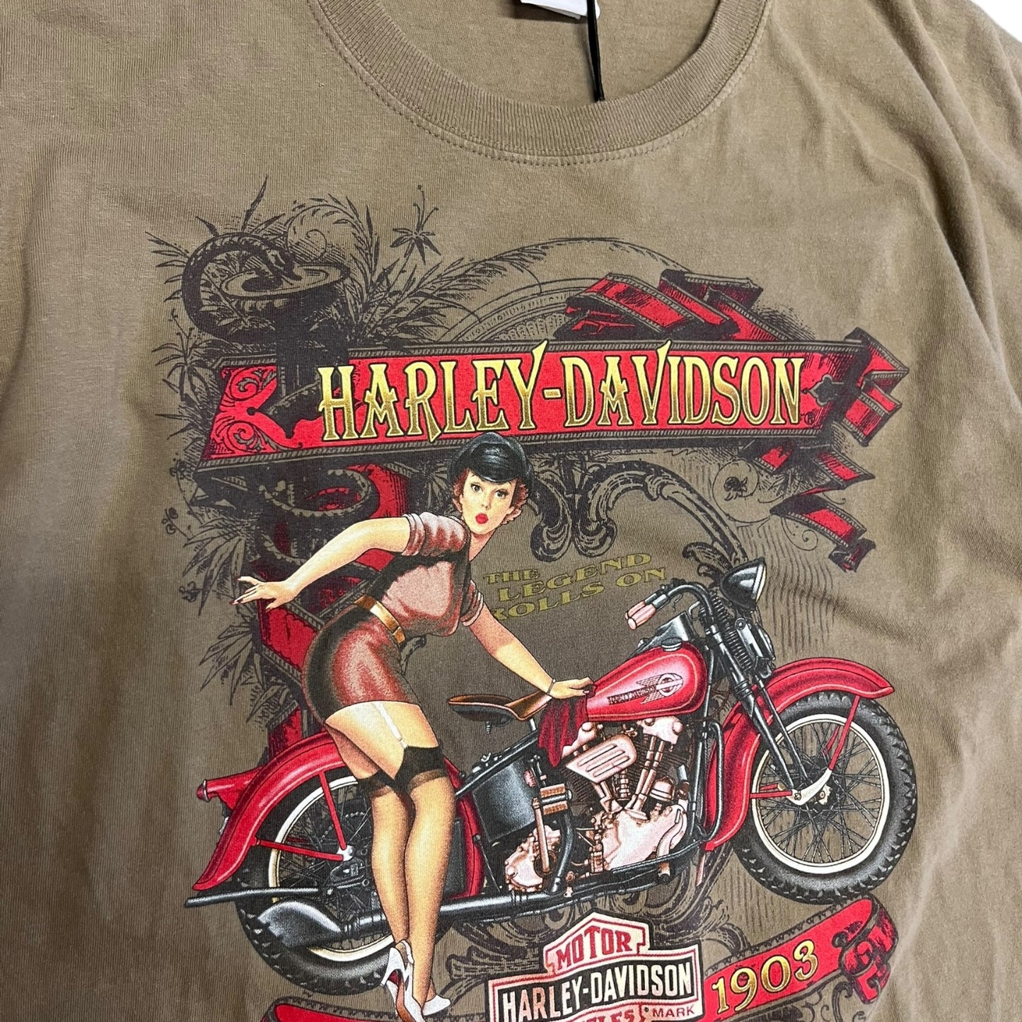 Harley Davidson Legend Rolls On T Shirt