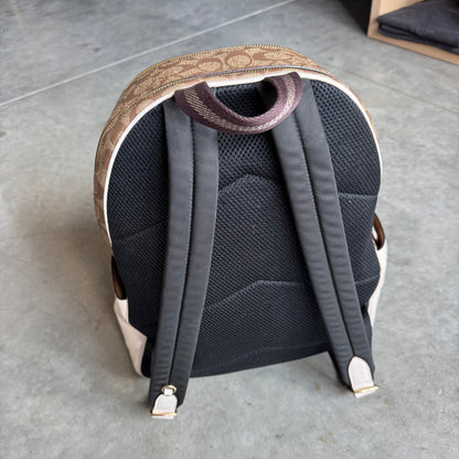 Coach Large Court Backpack Signature Canvas