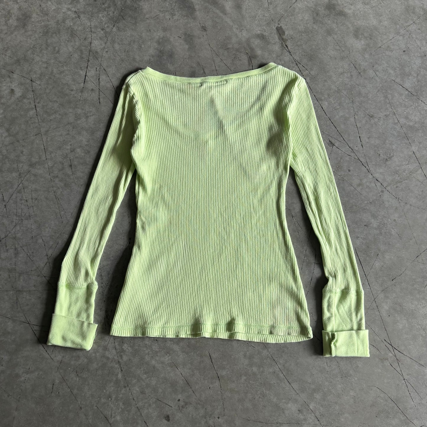Women’s Fox Lime Green Fitted Henley