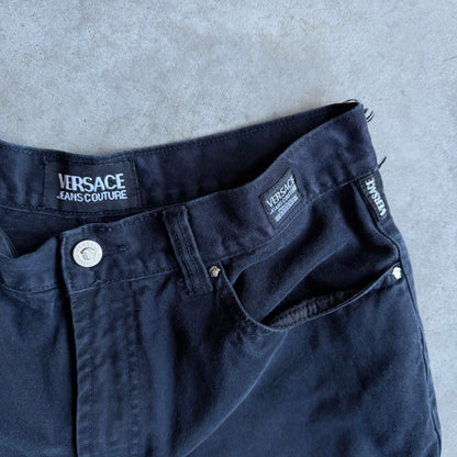 Y2K Versace Jeans Couture Black Straight Leg Jeans
