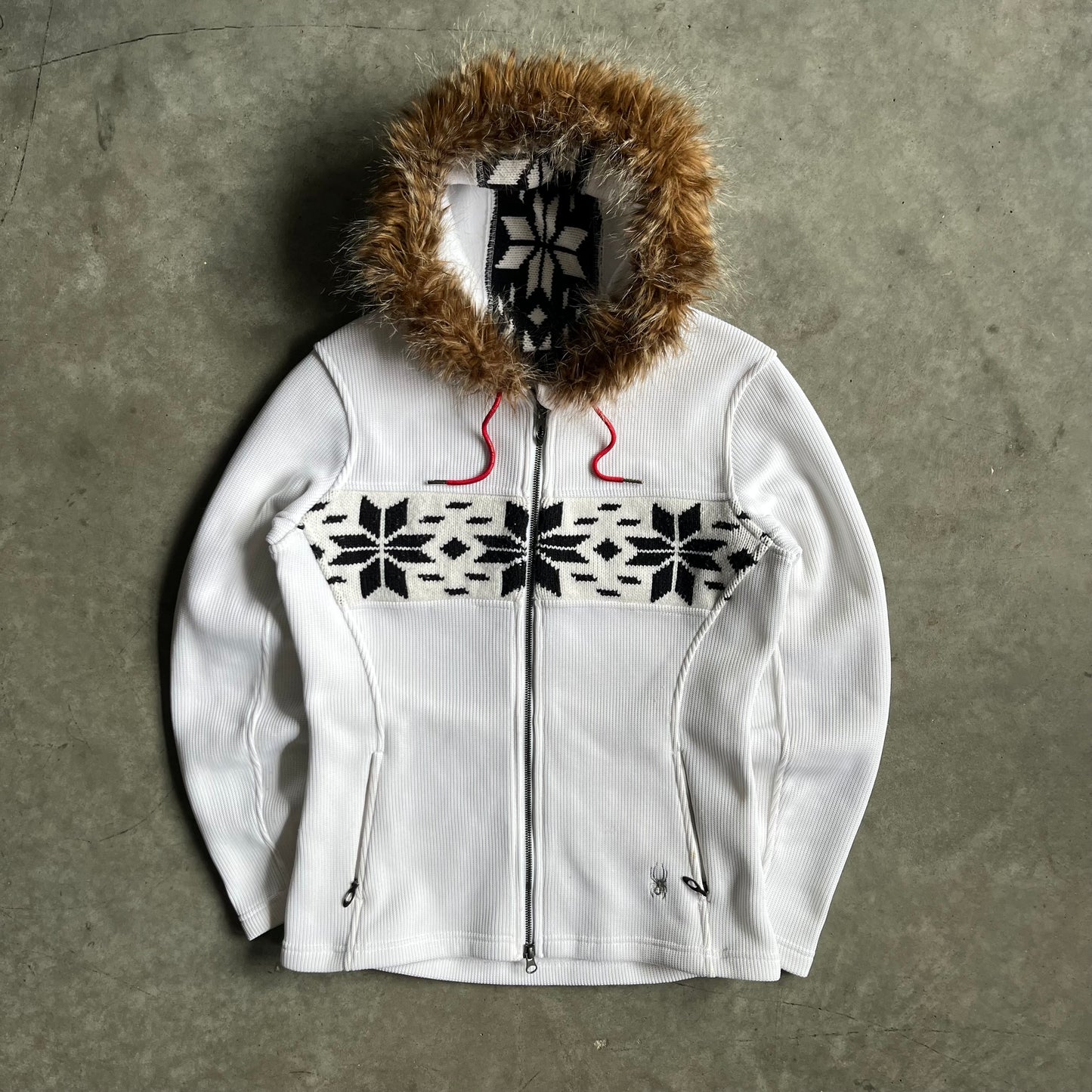 Y2K Spyder Women's Soiree Faux Fur Hood Zip-Up