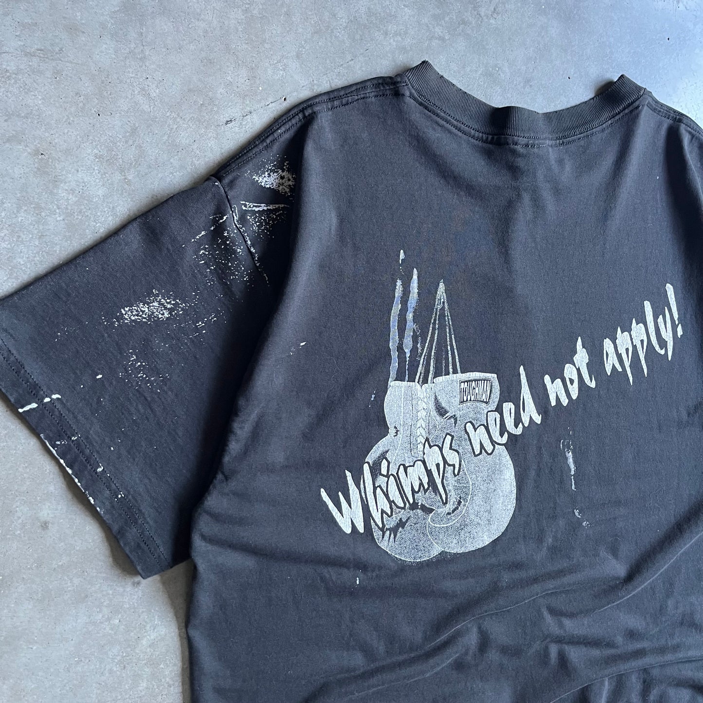Vintage Toughman Contest Paint Splatter Tee