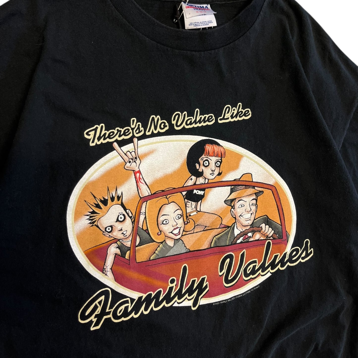 Vintage 2001 Family Values Family Car Ride T Shirt
