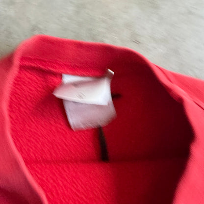 Y2K Nike Split Embroidered Red Sweatshirt