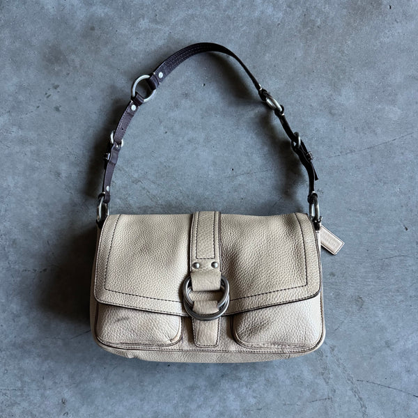 Y2K Coach Chelsea Field Bag Ivory