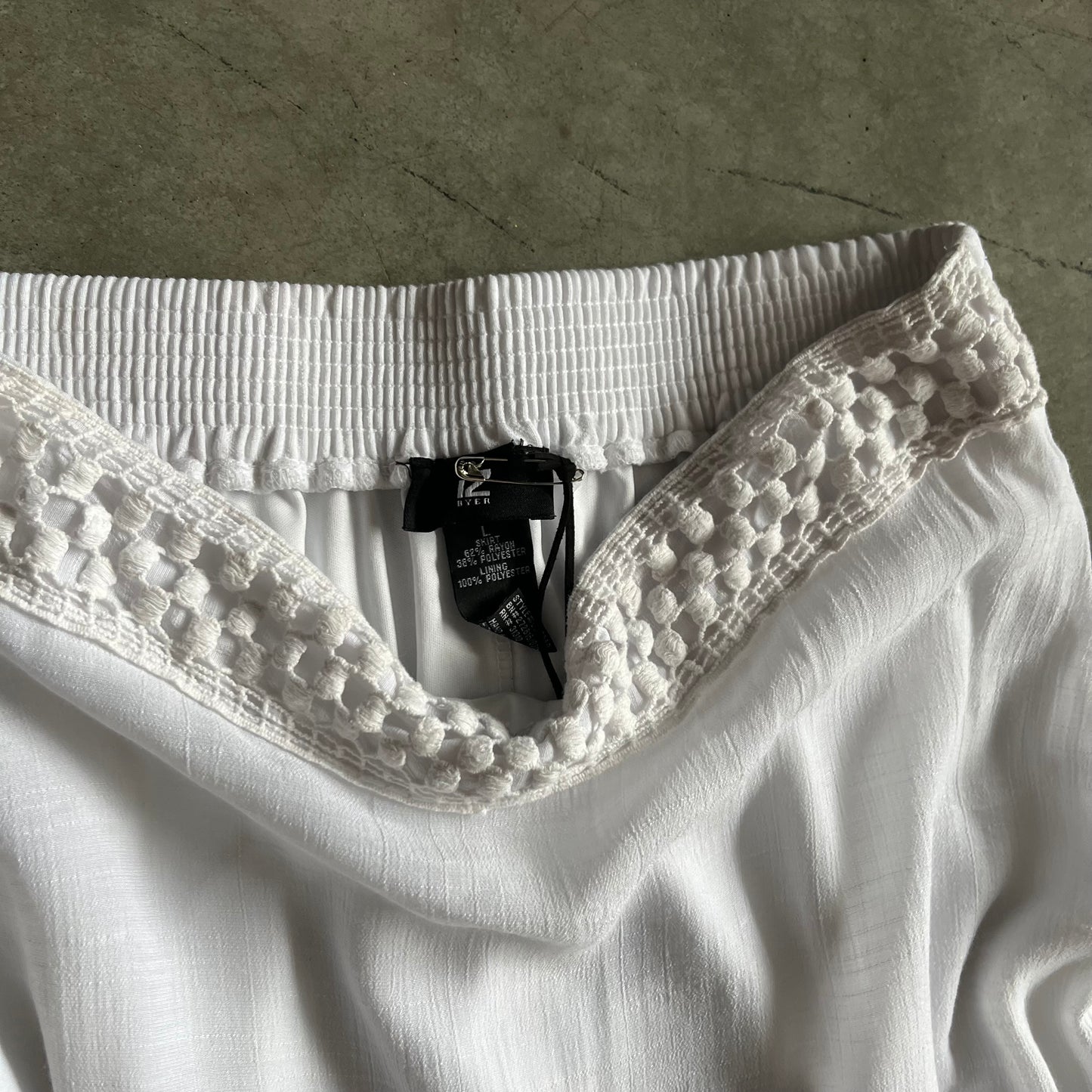 Women’s iZByer White Tiered Prairie Skirt