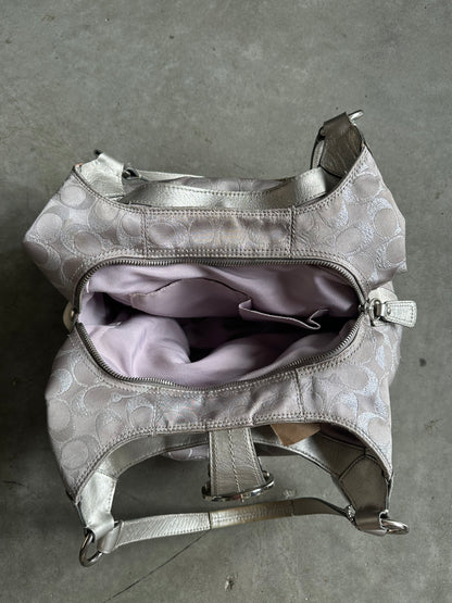 2011 Coach F18909 Soho Hobo Bag In Gray/Silver