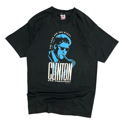 Vintage Cure For The Blues Clinton Presidential T Shirt