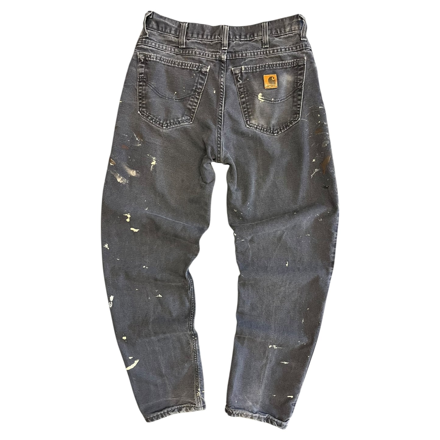 Carhartt Paint Splattered Charcoal Carpenter Pants