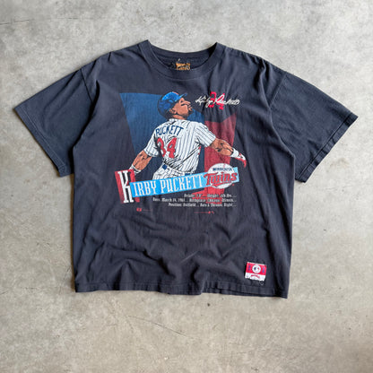 Vintage ‘92 Kirby Pucket Tribute Stats & Signature Tee