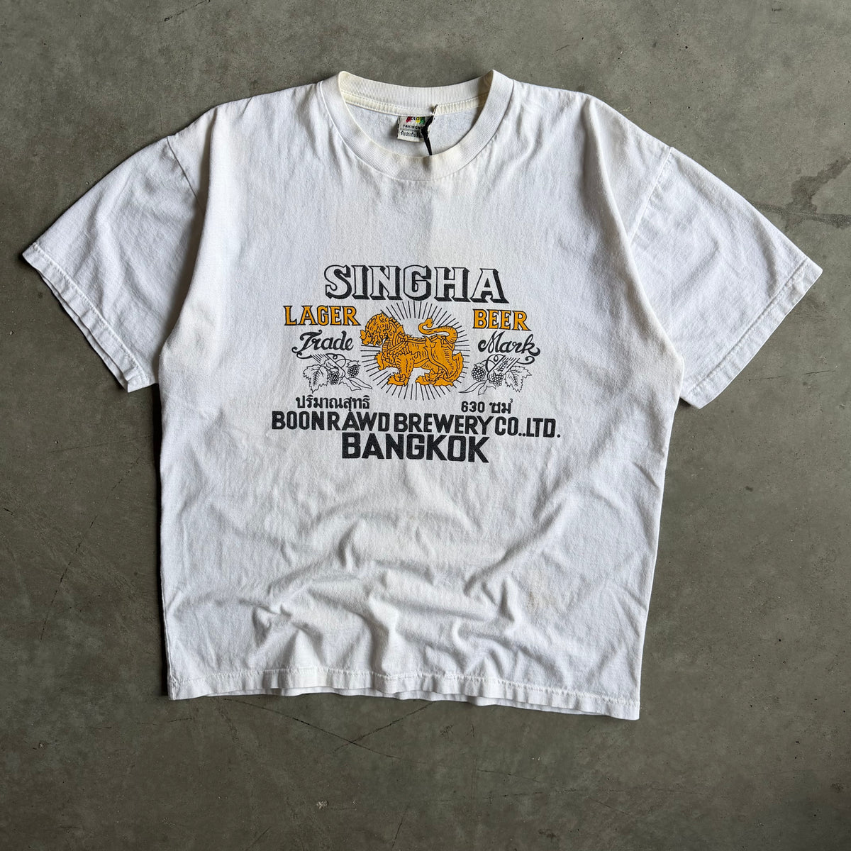 Y2K Singha Lager Beer Logo Tee