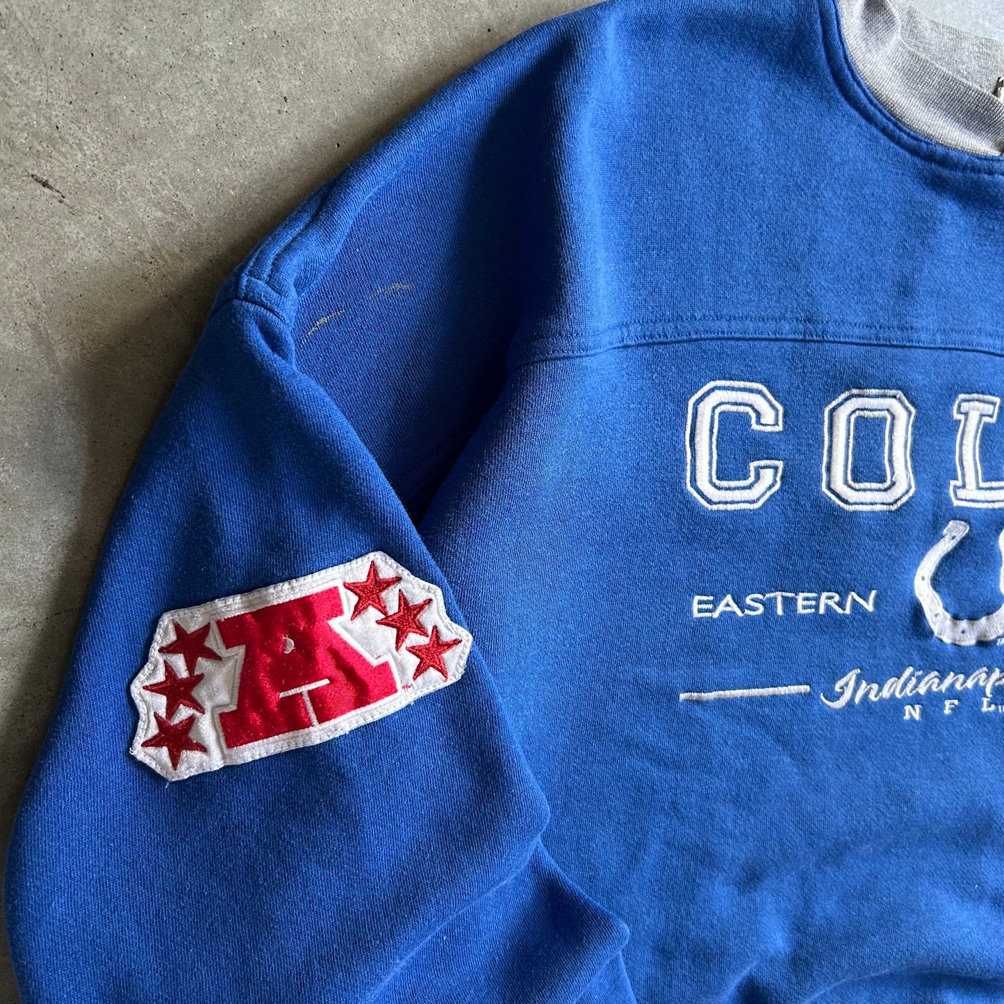 Vintage Lee Sport Indianapolis Colts NFL Blue Sweatshirt