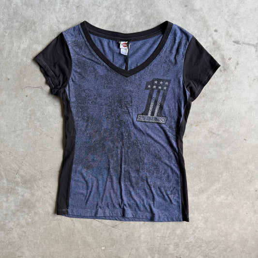 Women’s Harley Davidson #1 Bling Fitted Tee