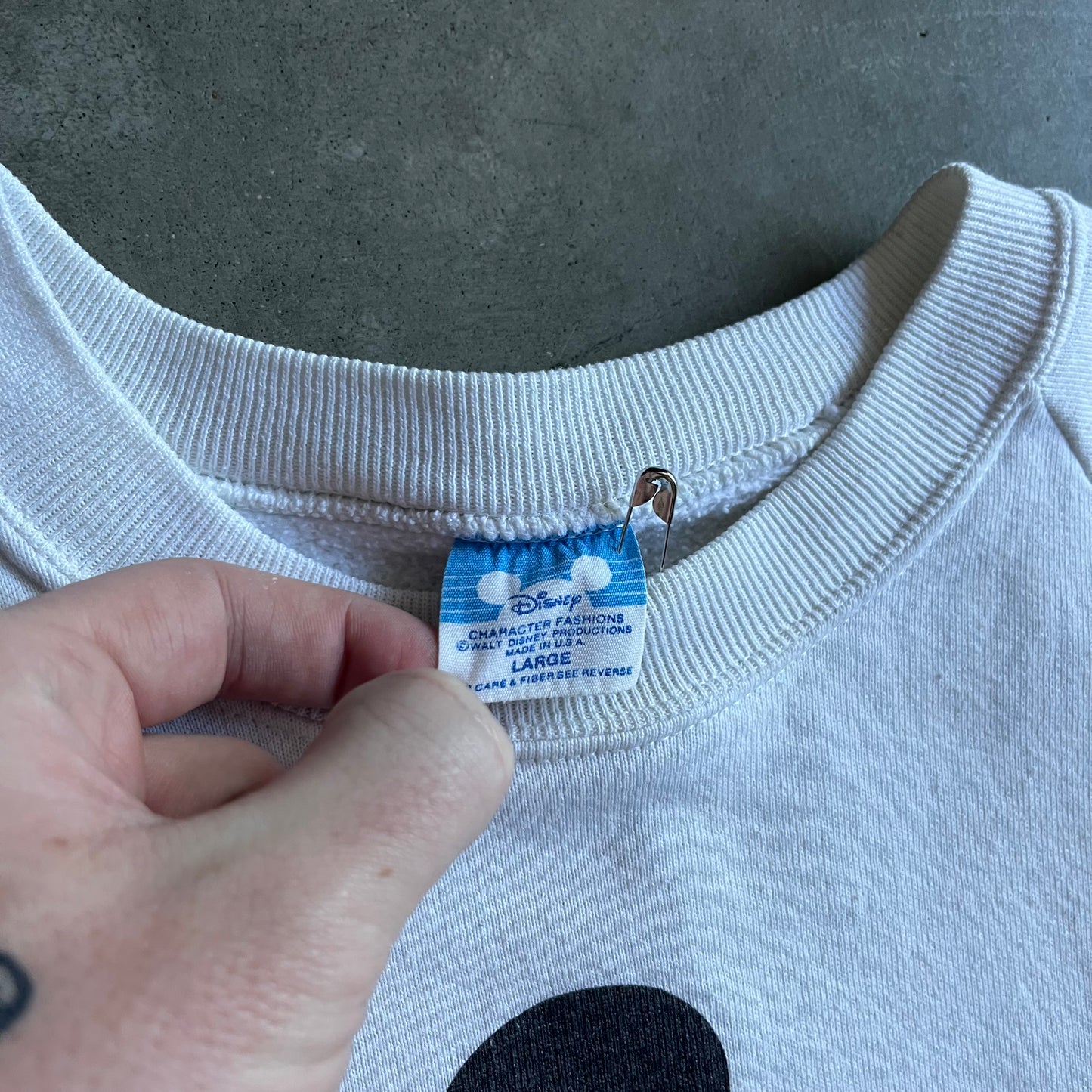 Vintage Disney Mickey Mouse Raglan Cut Sweatshirt