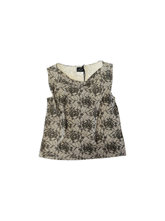 Women’s Vintage JKLA Gold and Floral Tank W/Cowl Neck